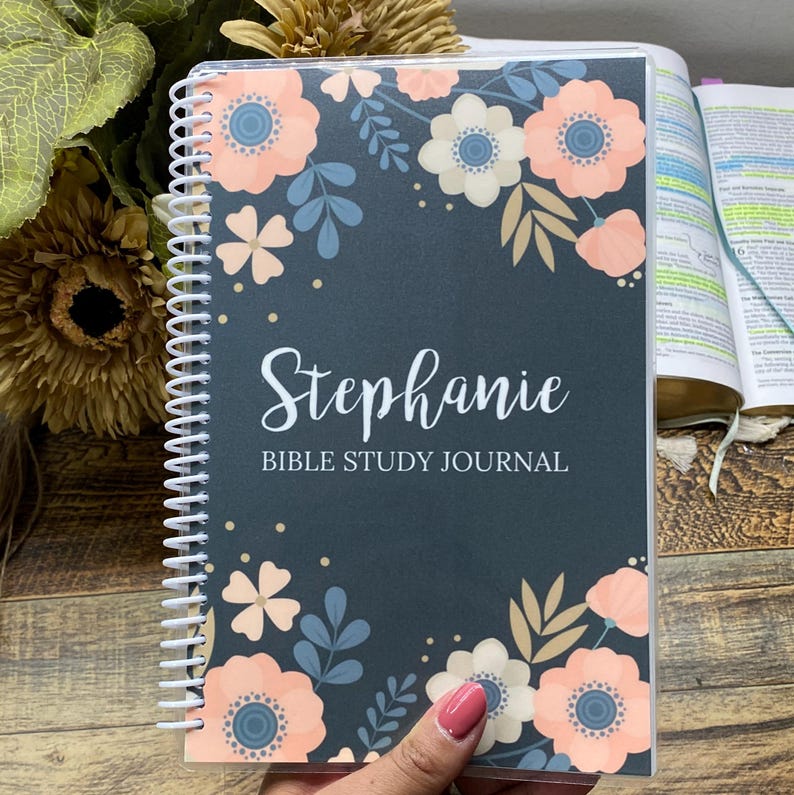 Christian Bible Study Journal: Prayer & Sermon Notebook | Gift for ...