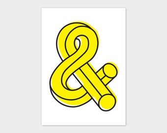 AMPERSAND A4 risograph print
