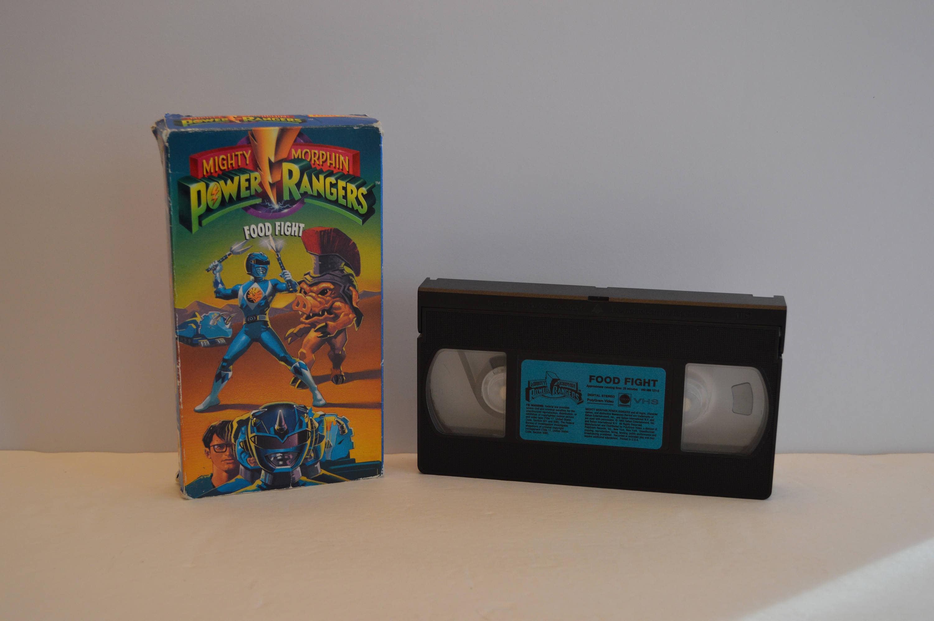 Mighty Morphin Power Rangers Food Fight VHS | Etsy
