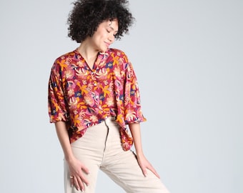 Women Summer Shirt | Women Work Top | Floral Blouse Tops | Women Summer Tops | Women Button Shirts | Casual Women Blouse Shirt