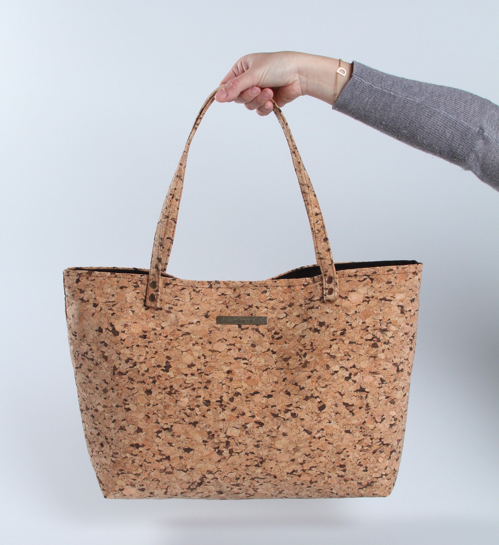 Cork Bag Cork Bucket Bag Cork Beach Bag Casual Tote Bag Etsy