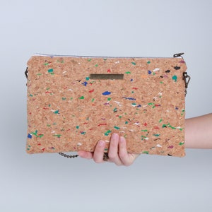 Women Cork Purse Cork Bag Women Cork Crossbody Bag Women Outdoor Party and Travel Bag Boho Chic Unique Bag Women Everyday Purse image 5