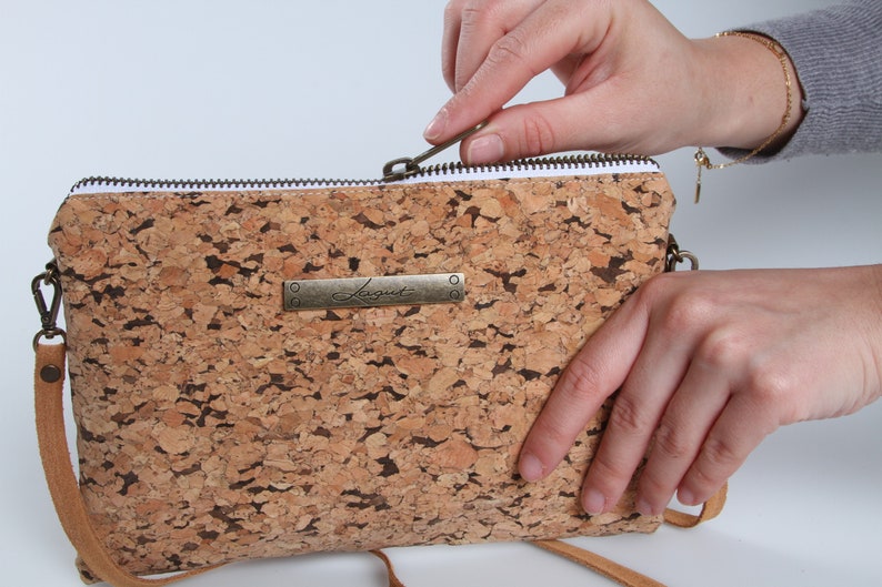 Cork Bag Ecological Cork Bag Woman Cork Bag Cork Clutch Etsy