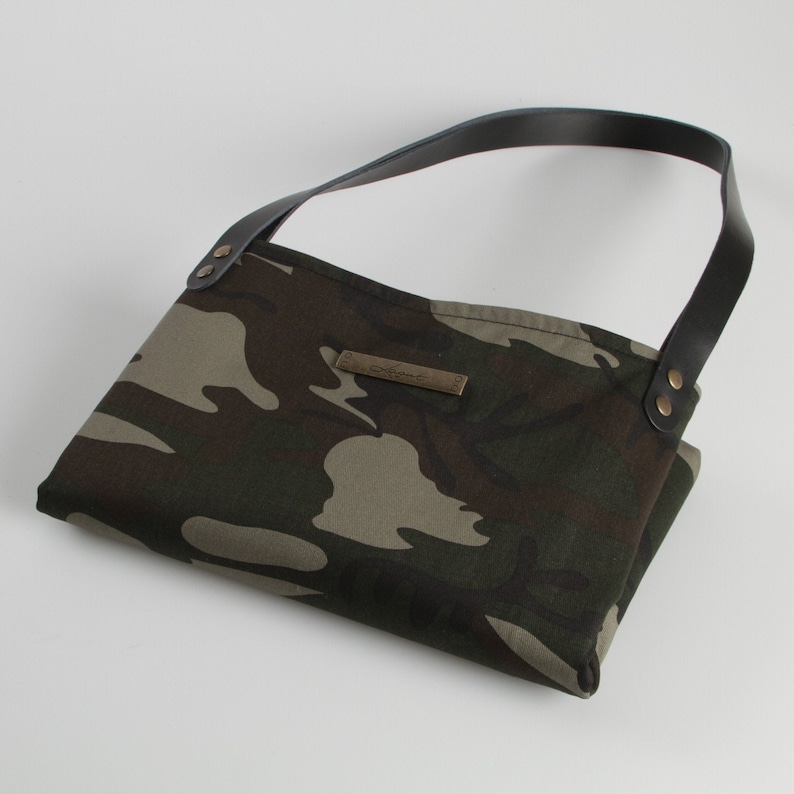 Camo Bag Camo Shoulder Bag Camouflage Tote Bag Casual Camo Etsy