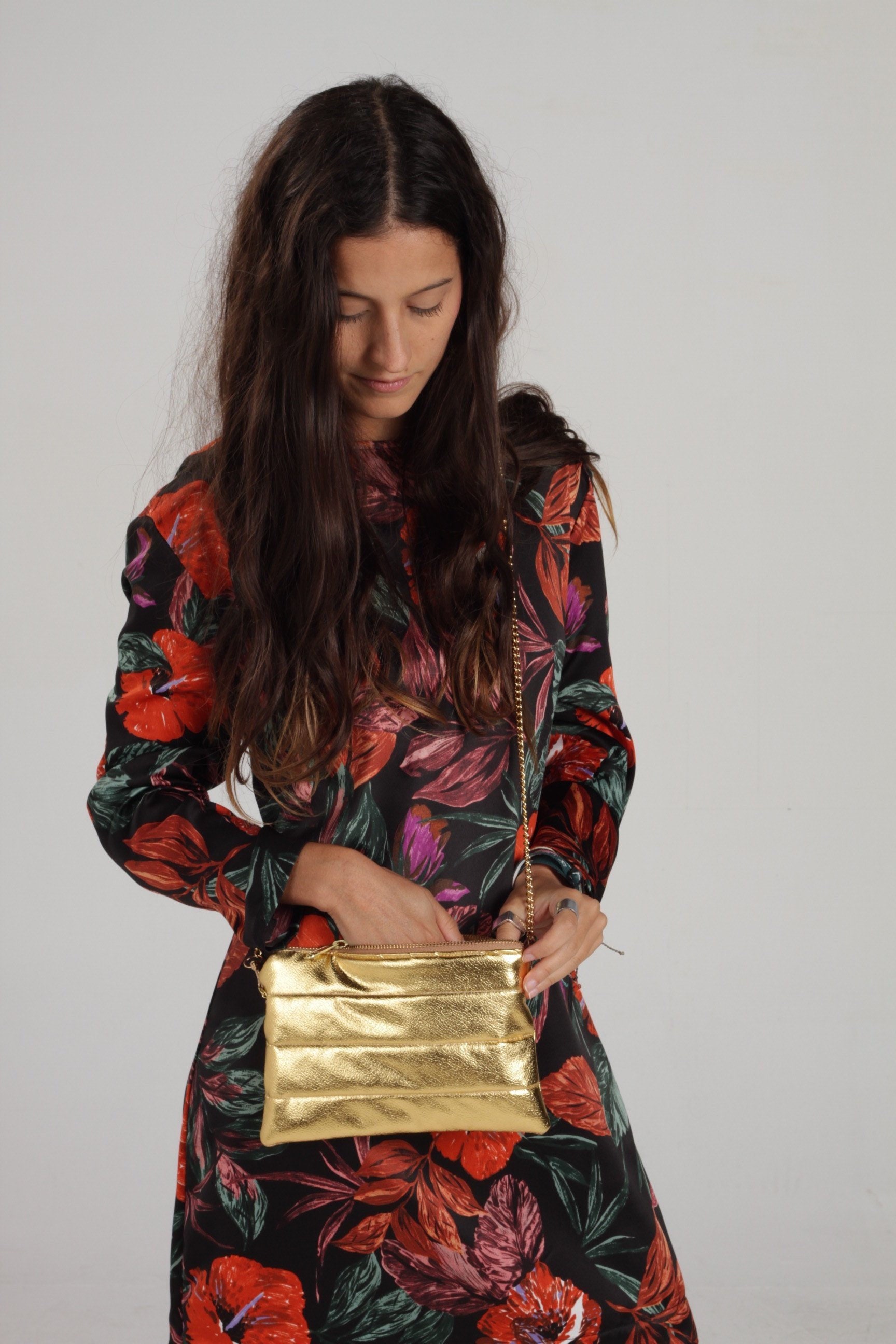 Bolso dorado bolso metalizado bolso cruzado bolso mujer | Etsy México