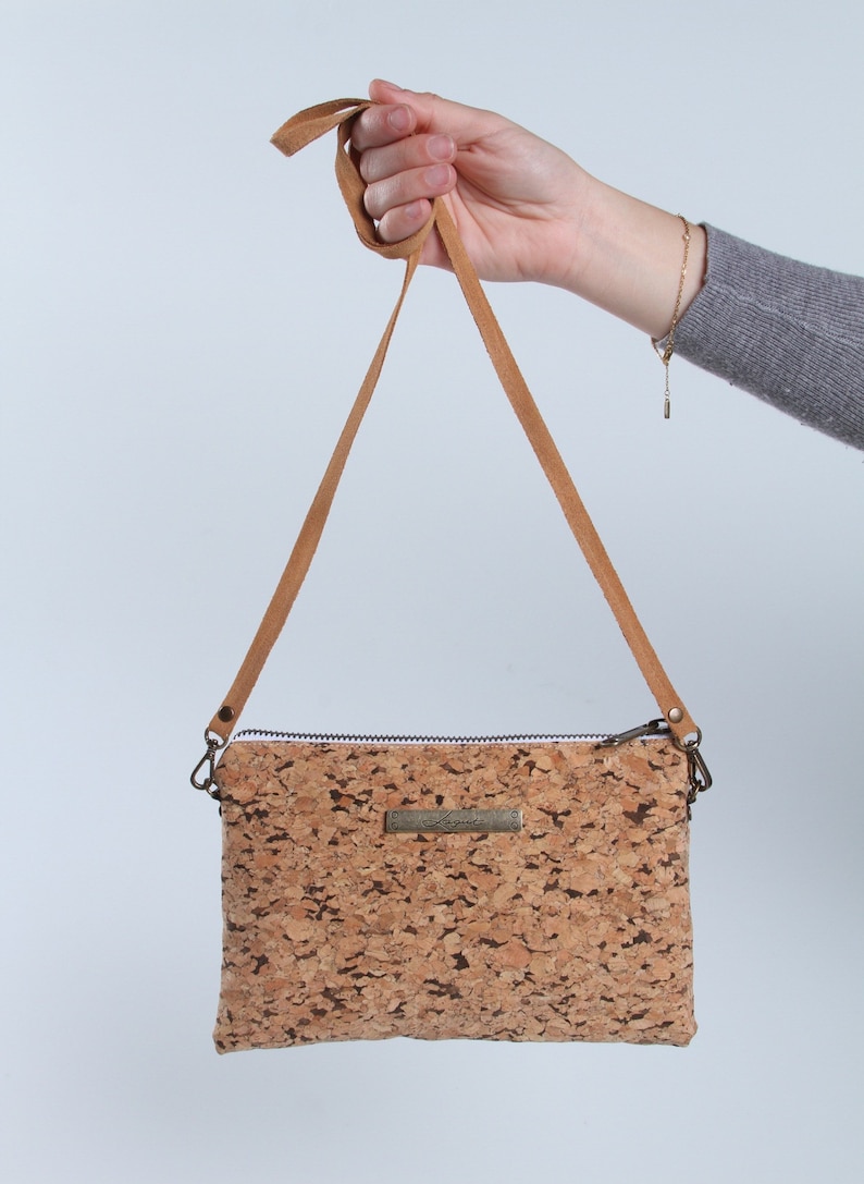 Cork Bag Ecological Cork Bag Woman Cork Bag Cork Clutch Etsy