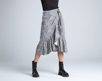 LEOPARD PRINT SKIRT Available In Midi Length For Women’s - Classic And High Waist Light Weight Skirt - Fashion Skirt - Special Edition Skirt