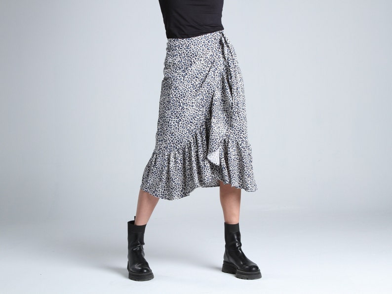 LEOPARD PRINT SKIRT Available In Midi Length For Womens Classic And High Waist Light Weight Skirt Fashion Skirt Special Edition Skirt image 1