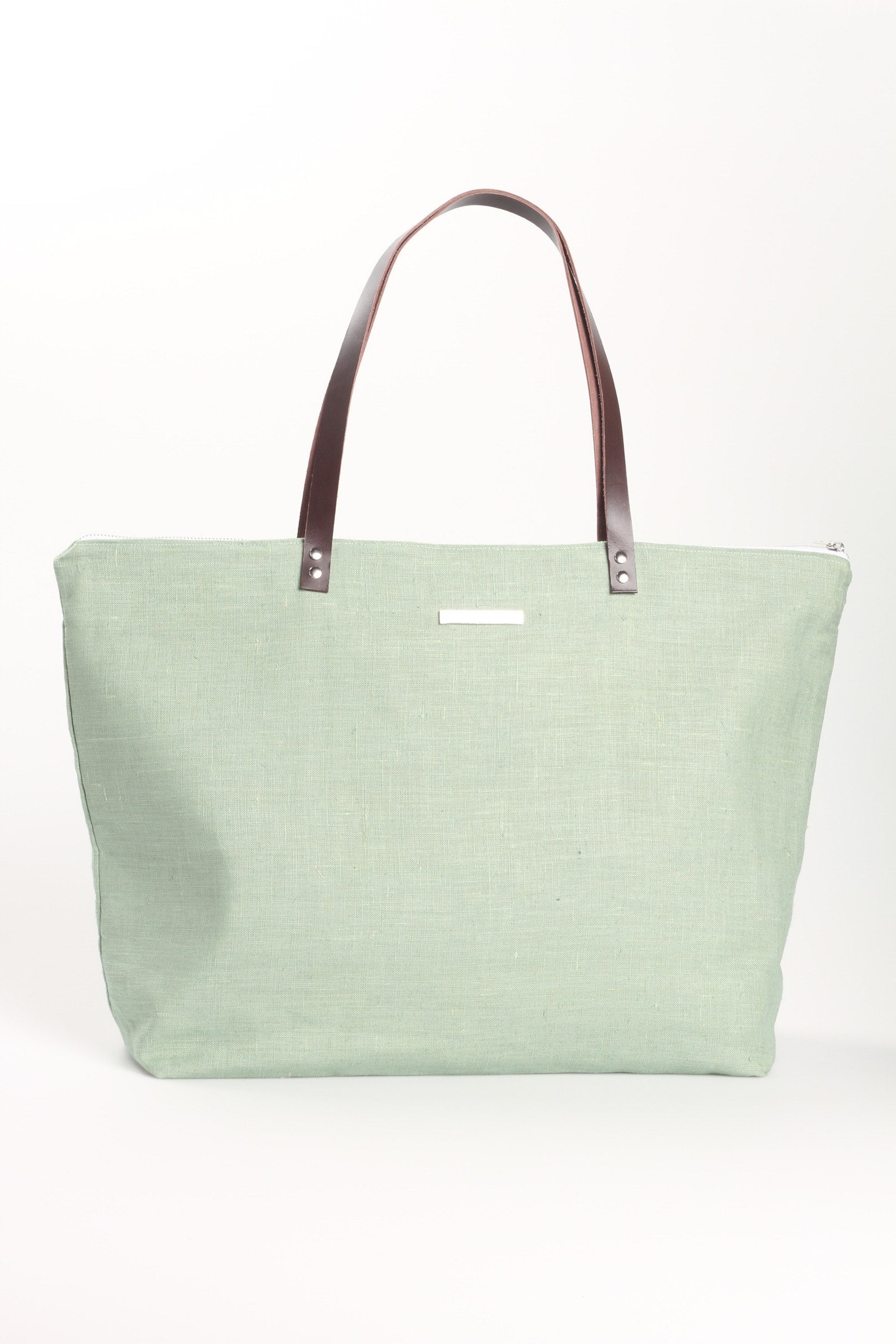Green Tote Bag Women Linen Tote Bag Traveling and Shopping - Etsy