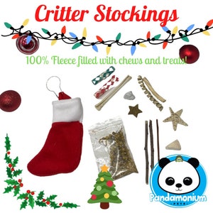 Critter Stockings- Great for Chinchillas, rabbits, degus, rats and guinea pigs! Order by Dec 5th for deadline