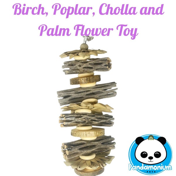 Large Natural Woods Toy-Palm, Poplar, Birch and Cholla woods