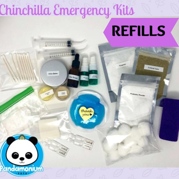 Chinchilla Emergency Kit REFILLS- Individual items only