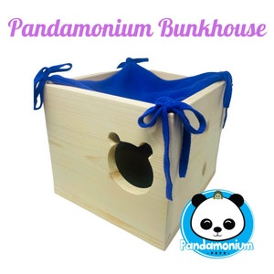 Pandamonium Bunkhouse- small animal house with hammock