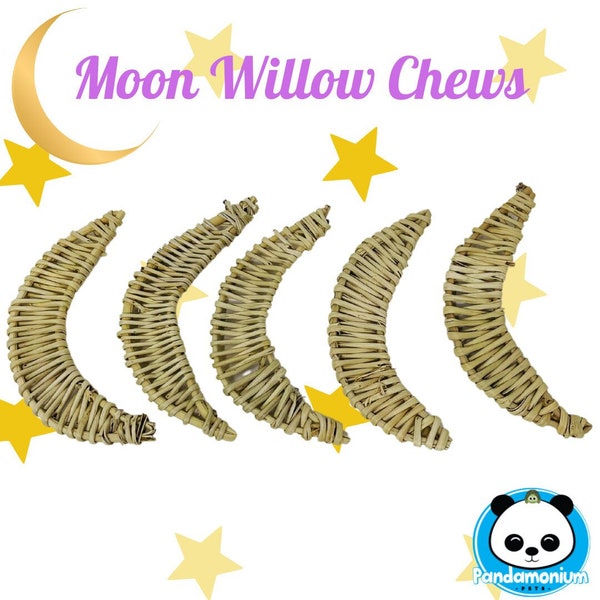 Moon Willow Chews- Chew toys for Chinchillas, rats, rabbits, degus, hamsters