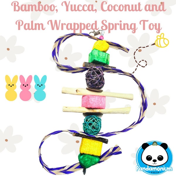 10" Bamboo, Yucca, Coconut, Pumice, Willow balls and Palm Spring Toy
