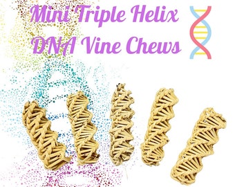 3" Mini Triple Helix DNA Vine Chews- Chew toys for Chinchillas, rats, rabbits, degus, hamsters