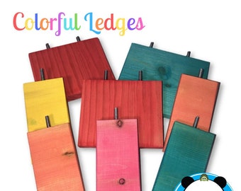 Colorful Wooden Ledges