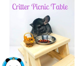 Critter Picnic Tables- 100% safe- NO sharp screws, nails or staples