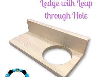 Play ledge with leap through hole- Kiln dried Pine