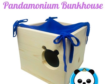 Pandamonium Bunkhouse- small animal house with hammock