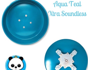 Spinner silencieux Aqua Teal XTRA - Très LÉGER ! BEST toupie originale pour animaux de compagnie Pandamonium Pets