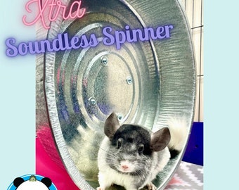 Pandamonium Pets XTRA Soundless Spinner™ -X SHAPED mount- 100% metal-LIGHTEST wheel ever