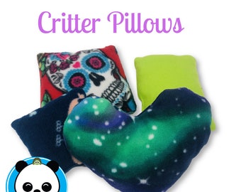 Critter Pillows-100% Fleece-Chinchillas, Degus, Rats, Rabbits etc