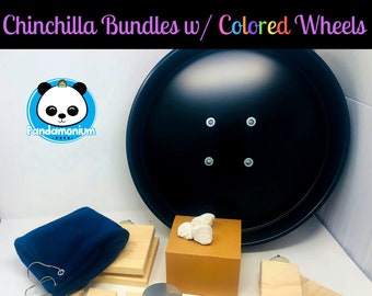 Chinchilla Bundles w/ Colored Wheels- also for Degus and Rats