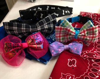 Dog Bows & bandanas