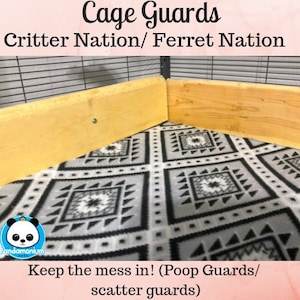 Cage guards / Poop Guards - SAFEST & MOST AFFORDABLE option for keeping the mess in! Critter and Ferret Nation