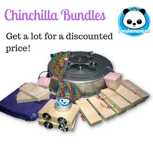 The ORIGINAL Chinchilla Kits / Bundles: Hammocks, treats, balm, ledges, bridges & Wheels