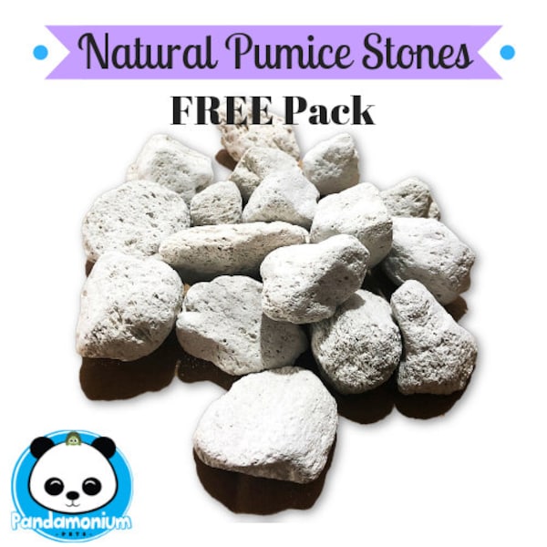 FREE Pack- Natural Pumice Stones- Chew Toys for Small Animas - ONE per customer