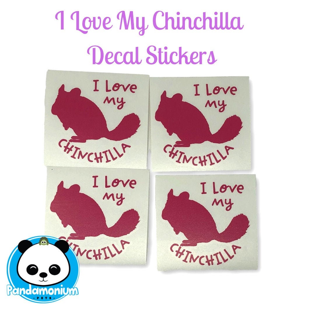 I Love My Chinchilla Decal Stickers-chinchilla Stickers - Etsy