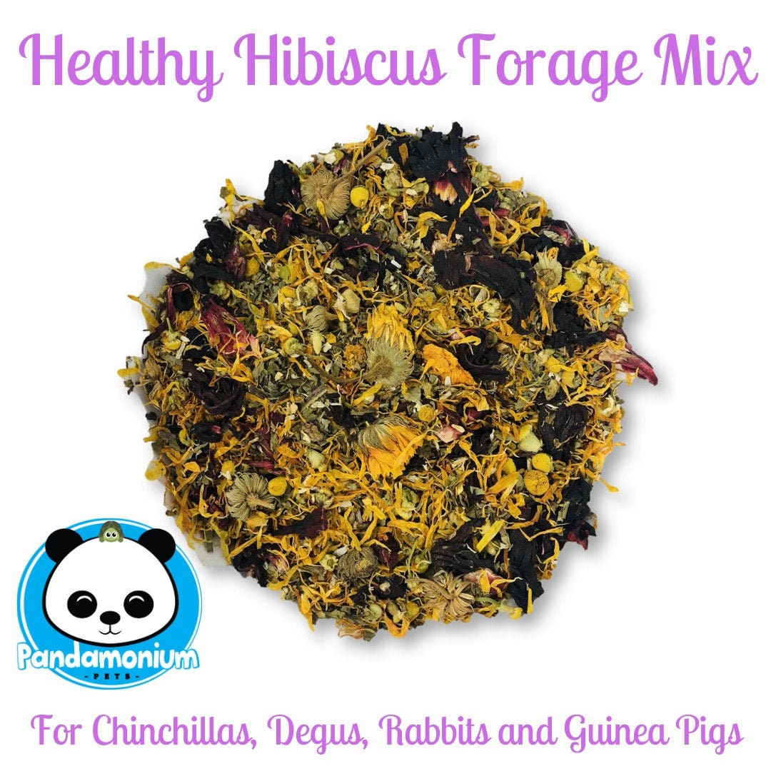 Healthy Hibiscus Forage Mix- w/ Dandelion, Chamomile and Calendula-Ch…