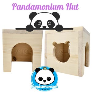 Pandamonium Hut- House for chinchillas, rats, degus, squirrels etc.