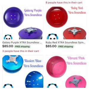 16x5 and 16x6 XTRA Wide XTRA Soundless Spinner Chinchilla wheel Multiple colors available image 10