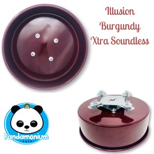 Illusion Burgundy XTRA Soundless Spinner- Xtremely LIGHT! Pandamonium Pets original BEST spinner