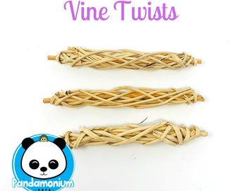 Willow Vine Twists- Chew toys for Chinchillas, rats, rabbits, degus, hamsters