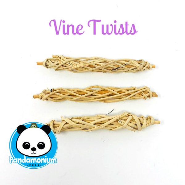 Willow Vine Twists- Chew toys for Chinchillas, rats, rabbits, degus, hamsters