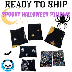READY TO SHIP Spooky Halloween Fleece Pillows
