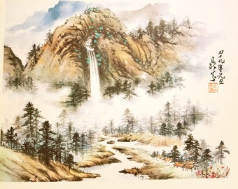 Framed Asian Art Etsy