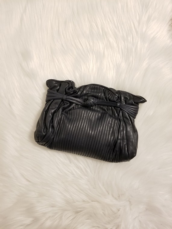 designer navy clutch bag