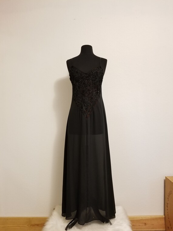 black negligee gown