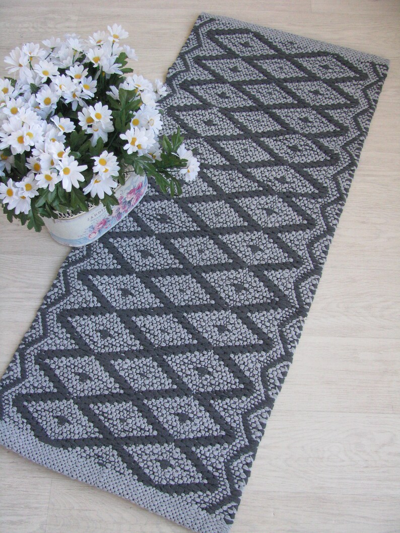 Hallway Kitchen Floor Cotton Rug. Runner Rug. Nursery Runner Etsy