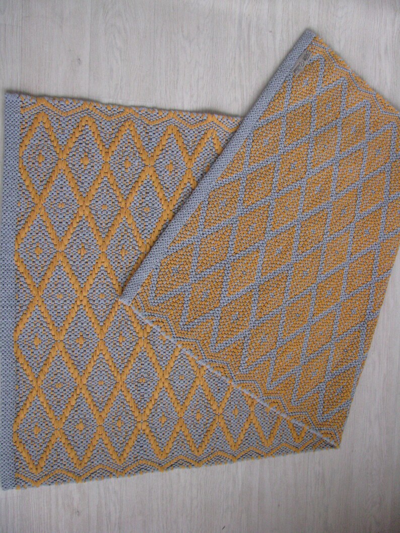 Hallway kitchen floor cotton rug. Runner rug. Nursery runner Etsy