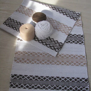 Tapis en coton pour chambre d&#39;enfant. Tapis scandinave moderne. Tapis de chevet de la chambre à coucher. Tapis de sol de cuisine. Tapis de salle de bain. Tapis lavable.