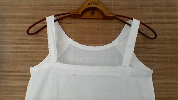 Nightgown, hand embroidered, vintage. - image 2