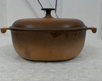 Cazuela de hierro fundido, LE CREUSET, vintage.