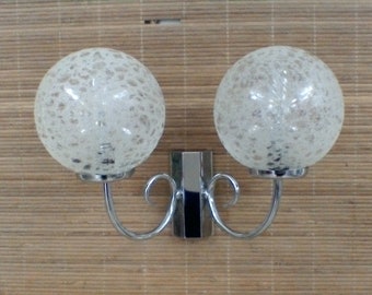 Wall lamp glass balls, vintage.