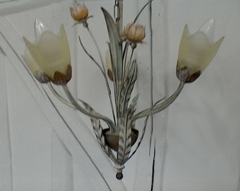 Flower chandelier, vintage.